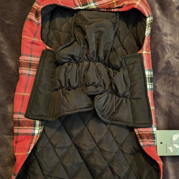 KUOSER Reversible Black and Plaid Dog Jacket #447 - Picture 8 of 10